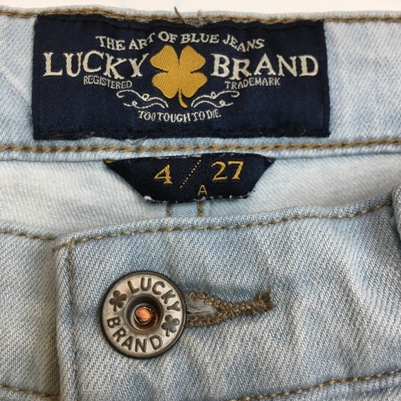 LUCKY BRAND Ava Skinny Distressed Light Wash Jeans   27 - Picture 4 of 8